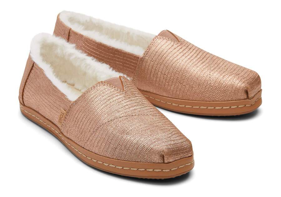 Alpargata Lizard Leather Wrap slip on