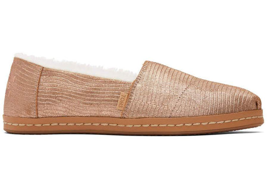 Alpargata Lizard Leather Wrap slip on - Women's fashion